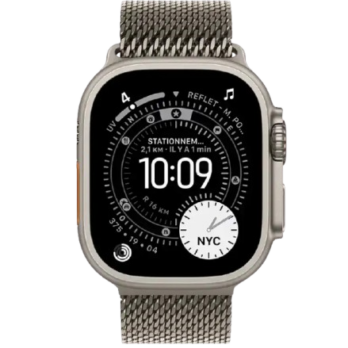 Apple Watch Ultra 3 Bracelet Milanais en Titane Naturel-meilleur prix tunisie