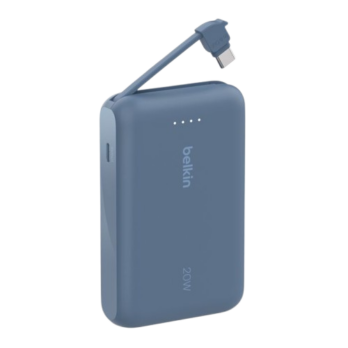 BoostCharge-Power Bank 10K with Integrated Cable- BLEU-meilleur prix tunisie