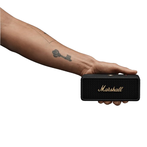 Marshall Emberton III Portable Bluetooth Speaker (Black & Brass)-meilleur prix tunisie